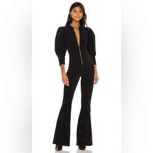 We Wore What black corduroy Jumpsuit size Medium